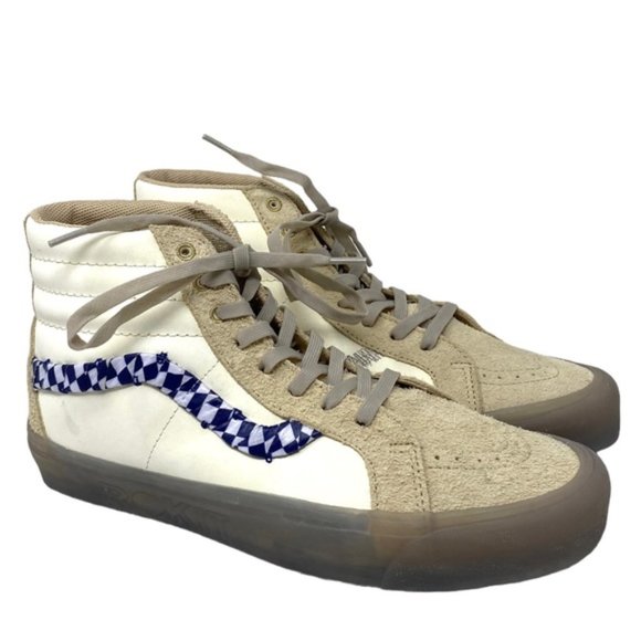 VANS x Rokit Sk8-Hi 38 DX Shoe Canvas Suede Skate Beige Women's Size VN0000SQBKV - Picture 2 of 9